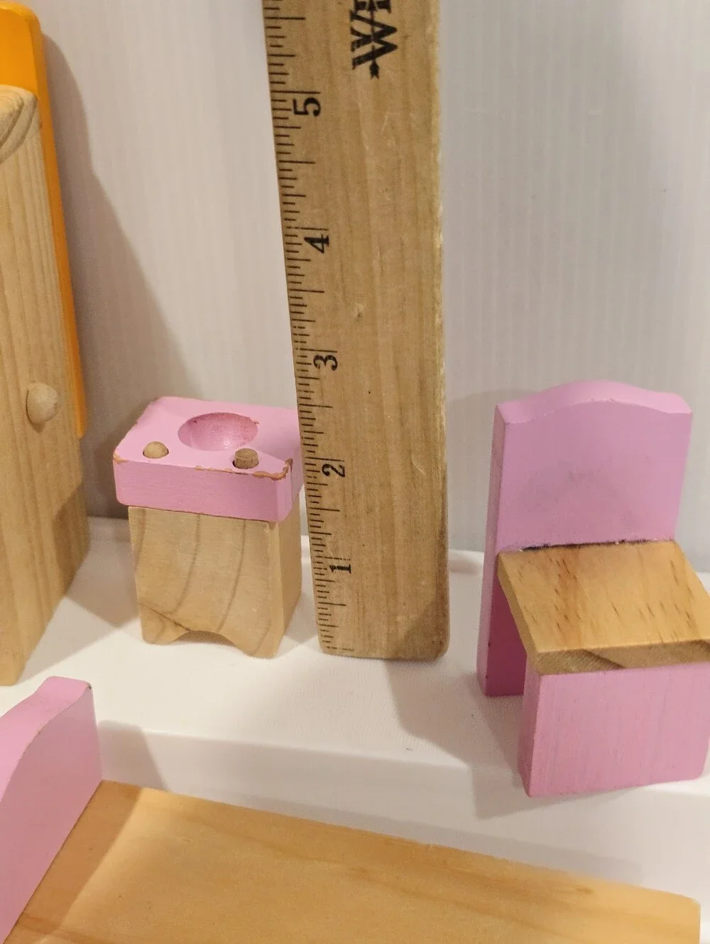 Wooden Dollhouse Mixed Furniture Set